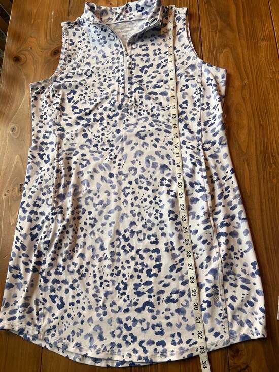 Tommy Bahama Aubrey IslandZone Leopard Print Sleeveless Golf Dress Medium - Picture 5 of 5
